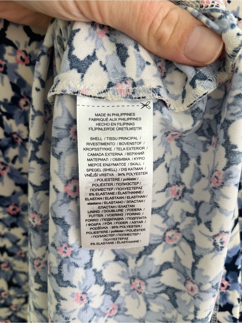 Ralph Lauren Blue Floral Wrap-Style Midi Dress - Picture 7 of 8